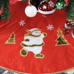 Pepperlonley Snowman Themed 36" Tree Skirt